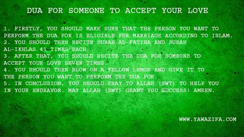 5 Quick Dua For Someone To Accept Your Love