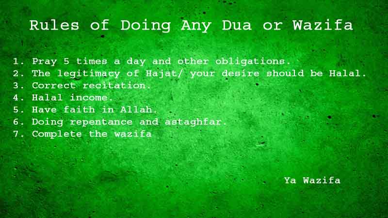 7 Powerful Rules of Doing Any Dua or Wazifa
