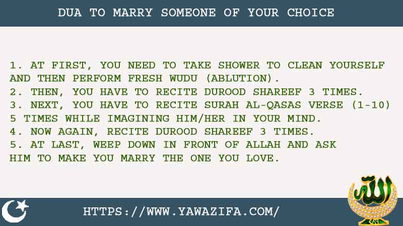 5 Powerful Dua To Marry Someone Of Your Choice