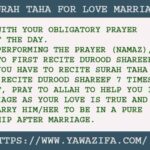 5 Amazing Surah Taha For Love Marriage