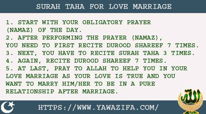 5 Amazing Surah Taha For Love Marriage