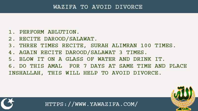 6 Easy Wazifa To Avoid Divorce