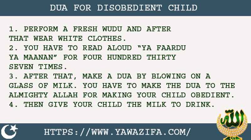 4 Tested Dua For Disobedient Child