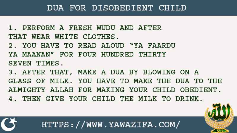 4 Tested Dua For Disobedient Child