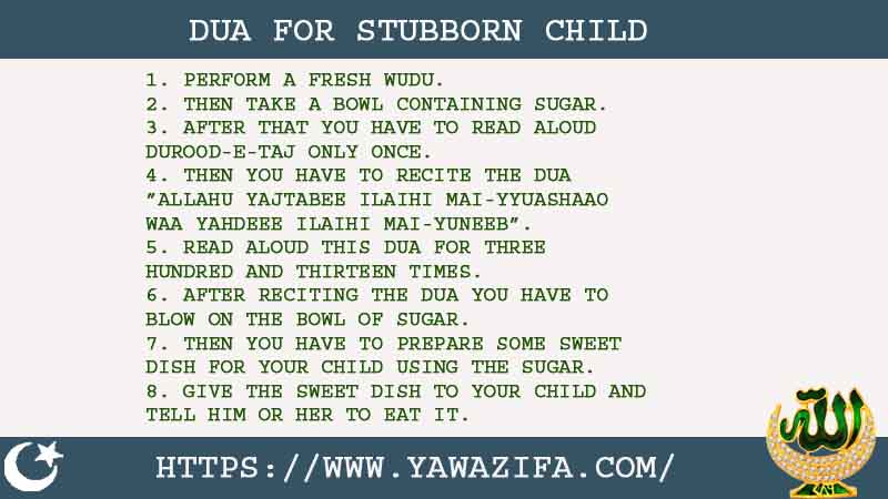 8 Powerful Dua For Stubborn Child