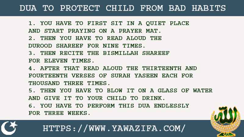 6 Quick Dua To Protect Child From Bad Habits