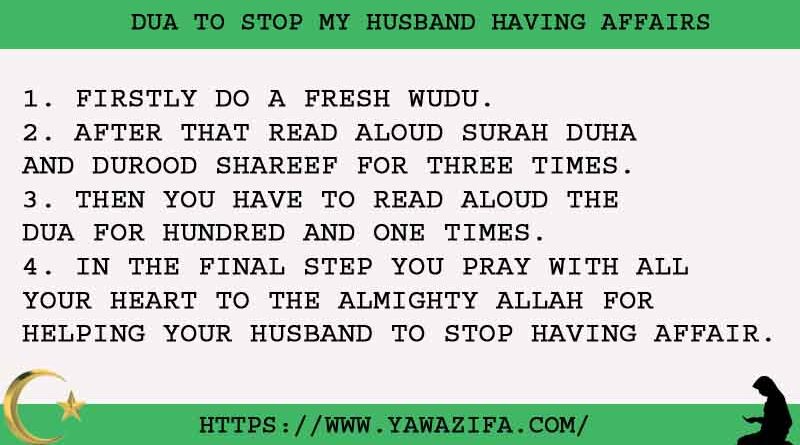 4 Proven Dua To Stop My Husband Having Affairs