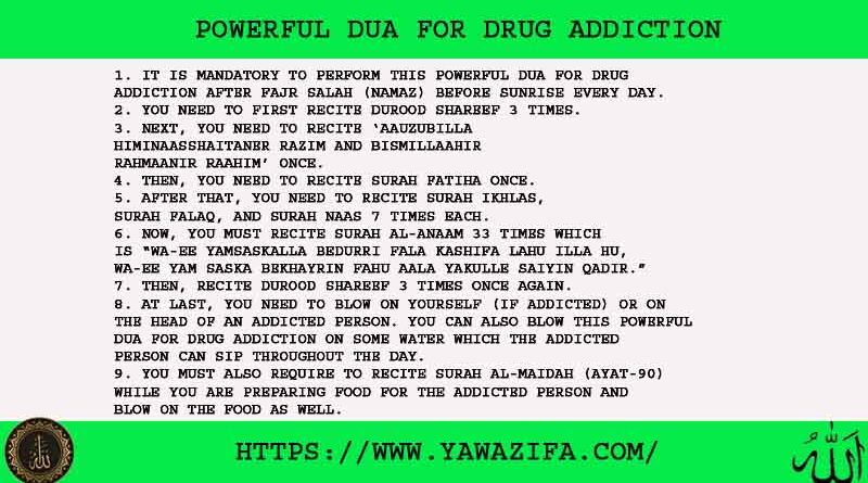 9 Powerful Dua For Drug Addiction