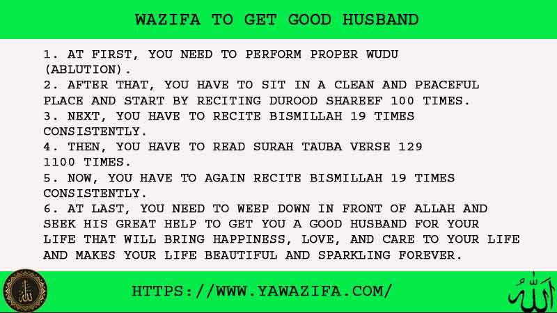 6 Powerful Wazifa To Get Good Husband