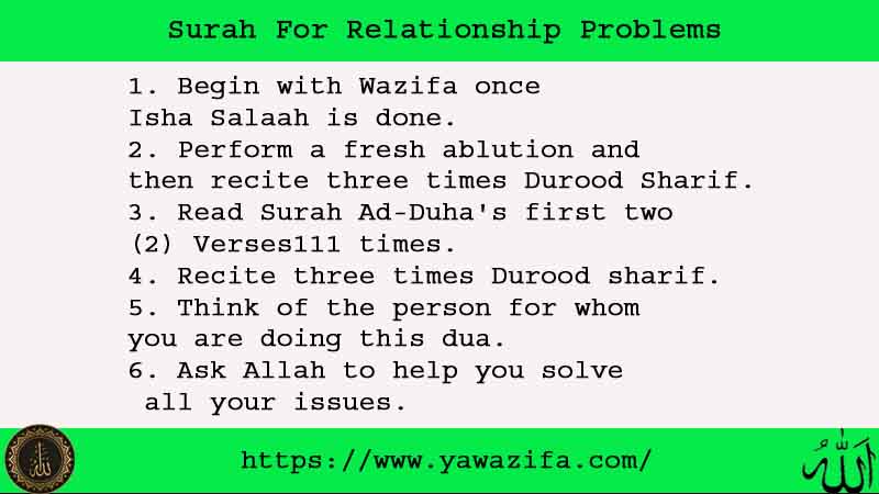 6 Strong Surah For Relationship Problems