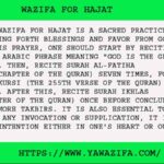 No.1 Speedy Wazifa For Hajat